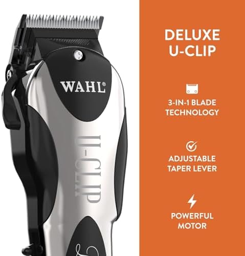 Wahl Pro Animal Deluxe U-Clip Clipper, Black & Chrome - Image 4