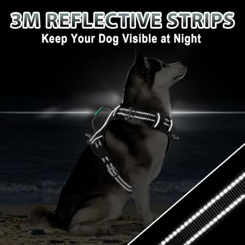 BARKBAY Dog Harness for Large Dogs No Pull Dog Vest ID Tag Pocket - Image 6