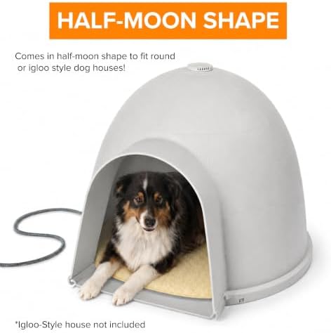 K&H Heating Pad, Lectro-Kennel Igloo Heated Outdoor Dog Bed, Safety Listed - Image 3