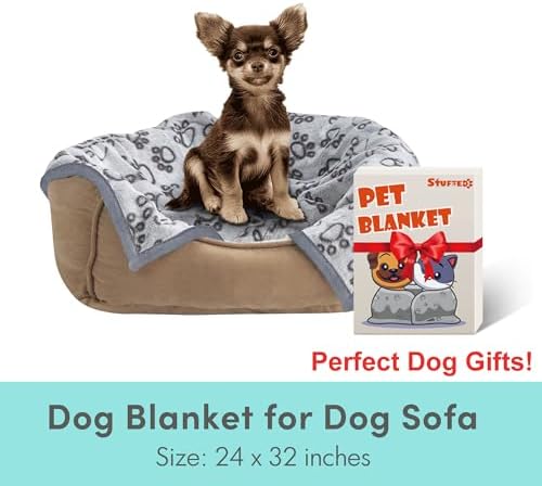 Stuffed Small Dog Blanket for Puppy Cat Bed, Washable Indoor Dog Beds & Furniture, Soft 24 * 32 inches Blanket Small Pet Supplies - Image 7