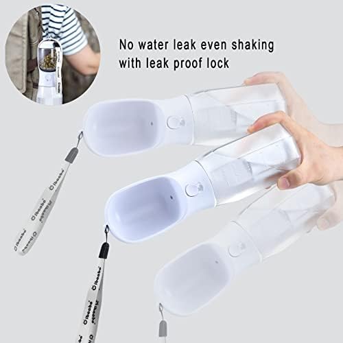 Cibaabo Dog Water Bottle with Food Container & Poop Bag Holder & Filter - Image 5