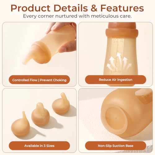Anti-Choke Puppy Nursing Bottles, Silicone Feeding Nipple, Kitten Bottle - Image 5