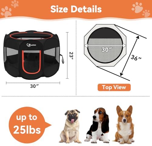 Siedihit Dog Playpen, Puppy Pet Playpens Indoor for Medium Dogs Tent - Image 3