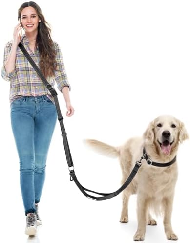 Hands Free Dog Leash, Multifunctional Crossbody Dog Leash by WANFIRE