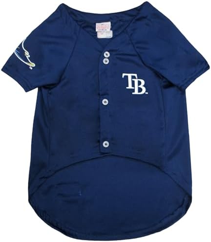 Official MLB Tampa Bay Rays Pet Jersey for Dogs & Cats, Size X-Large - Stylish Baseball Jersey for Your Furry Fan- Show Off Team Spirit with The Perfect Fan Apparel Gear for Pet, Dog & Cat - Image 2