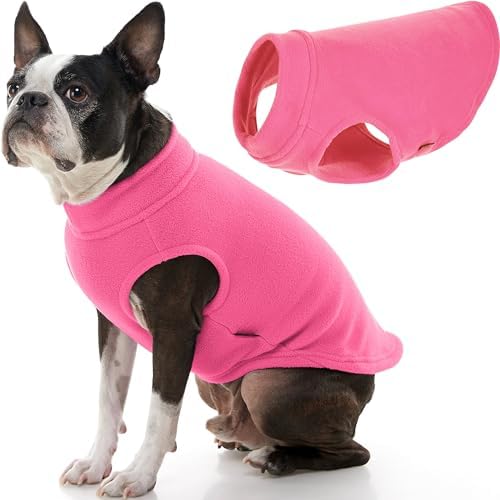 Gooby Stretch Fleece Vest Dog Sweater, Pink, Large by Gooby