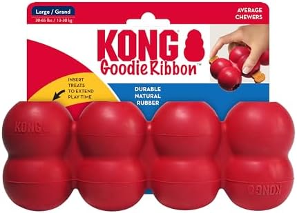 KONG Goodie Ribbon, Stuffable Natural Rubber Dog Toy, for Large Dogs - Image 2