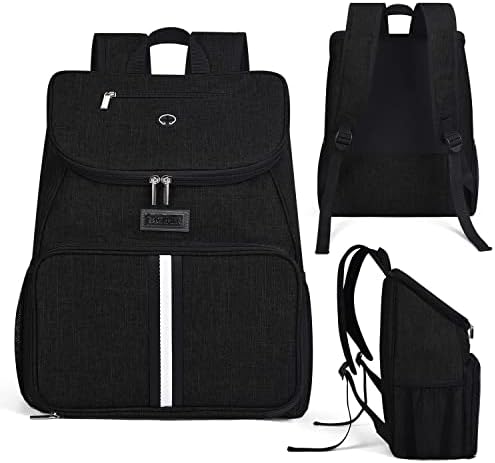 BAGLHER丨Dog Travel Bag, Airline Approved Pet Supplies Backpack, Dog Travel Backpack Accessories Set with 2 Silicone Collapsible Bowls and 2 Food Baskets. Black - Image 2