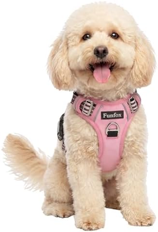 Funfox Dog Harness Small Sized Dog, No Pull Pet Vest with Front Clip by MyFUNFOX