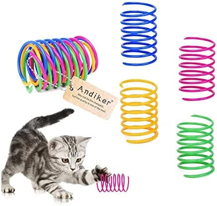 Andiker 12 Pcs Colorful Cat Spring Toys for Indoor Cats and Kittens by Andiker-ServingforYou