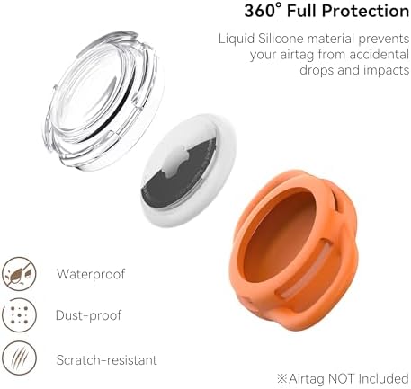 Waterproof AirTag Holder for Dog Collar, Soft Slide-On Dog AirTag Holder - Image 2