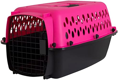 Petmate Pet Porter Fashion Dog Kennel 23in, Hot Pink, for Pets up to 15lbs by Petmate