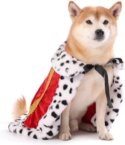 Lovelyshop Royal Velvet Pet Cloak, Red, M/Regular by Lovelyshop