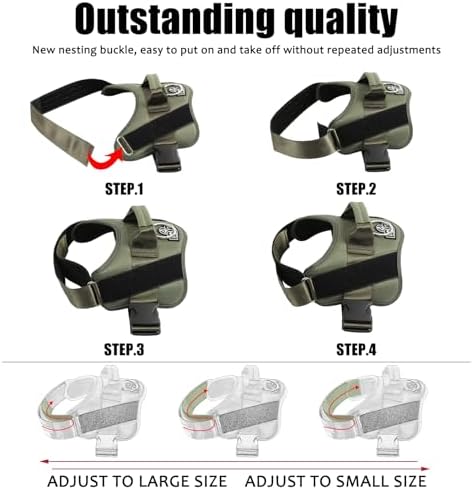 Bolux Dog Harness, No-Pull Reflective Dog Vest, Breathable Adjustable Pet Harness with Handle for Outdoor Walking - No More Pulling, Tugging or Choking - Image 4
