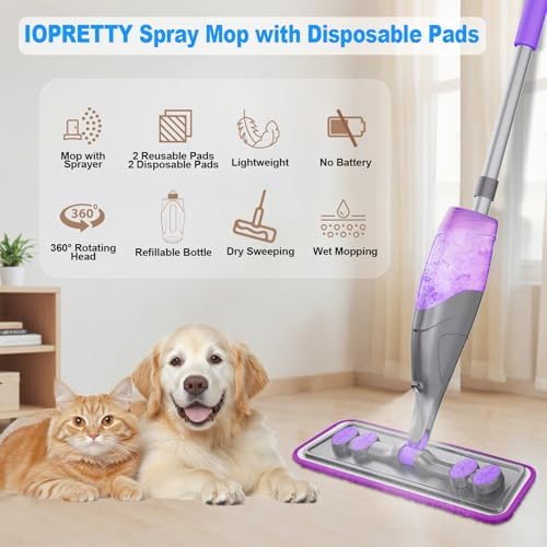 Spray Mops for Floor Cleaning - Wet Dry Mops for Hardwood Tile - Image 2