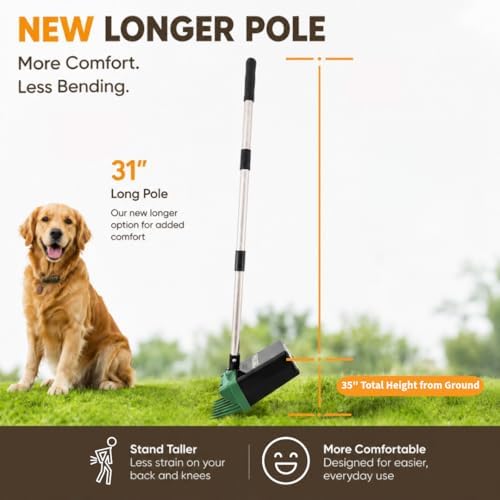 Neater Pet Brands Lift N' Bag Dog Pooper Scooper with 31" Pole, 195 Bags - Image 3
