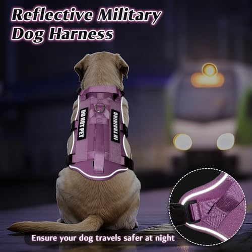 WINSEE Escape Proof Dog Harness with Double Handle+4 Removable Patches - Image 6