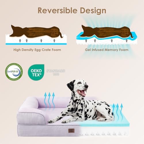 EHEYCIGA Orthopedic XXL Dog Bed, Waterproof Washable XL Big Pet Bed 46" - Image 4