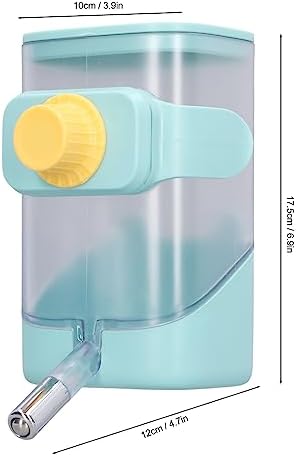 23.67oz Pet Water Feeder Bottle,Stainless Steel Cage Hanging Water Dispenser for Dogs,Cats,Hamsters,Rabbits (Green) - Image 4