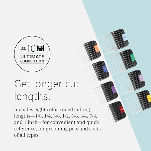 Wahl Pro Animal Stainless Steel Attachment Comb Set, Multicolor 1 - Image 5