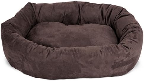 Majestic Pet Suede Calming Dog Bed, 40 Inch Large Round Washable, Chocolate - Image 2