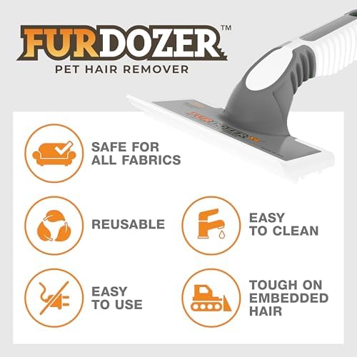 FurDozer Pet Hair Remover & Auto Detailing Tools - Cat & Dog Hair Remover for Carpets, Car Interiors, Couches, Bedding, & Pet Furniture (Gray, (3 Pack) - X6, X3 PRO, X3 MINI) - Image 7