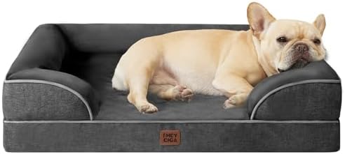 EHEYCIGA Orthopedic Dog Bed Medium Size Dog, Waterproof Washable Pet Beds by EHEYCIGA