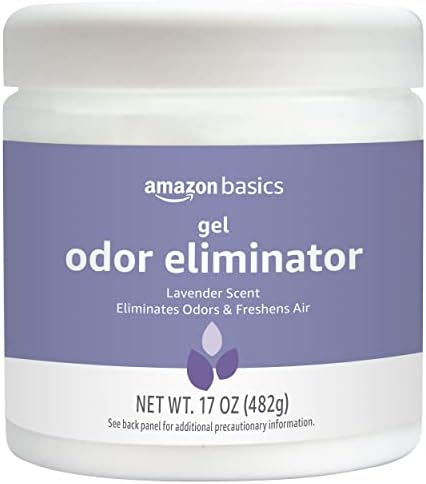 Amazon Basics Gel Odor Eliminator, Activated Charcoal, Lavender Scent, 17 Oz, 1-Pack by AmazonBasics