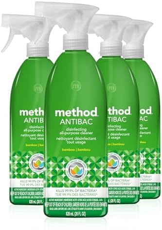 method All-Purpose Cleaner Spray, Bamboo, 28 fl oz, 4 Pack by method