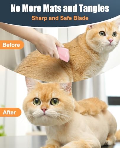 oneisall Pet Clippers for Cat Matted Hair, Quiet Pet Shaver for Cats - Image 4