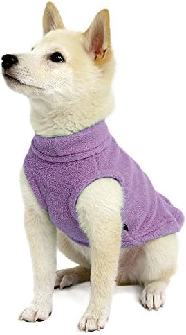 Gooby Stretch Fleece Vest Dog Sweater, Lavender, Small - Image 4