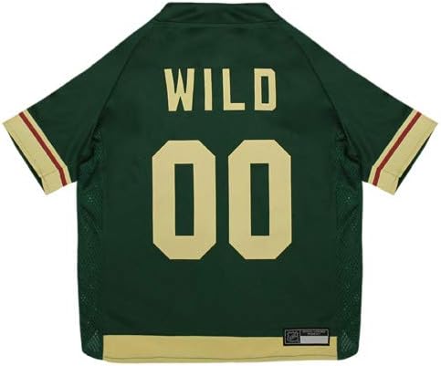 NHL Minnesota Wild Jersey for Dogs & Cats, Medium. - Let Your Pet Be A Real NHL Fan! - Image 2