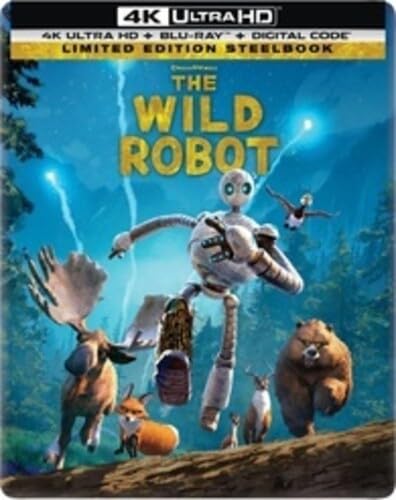 The Wild Robot - Limited Edition Steelbook (4K Ultra HD + Blu-ray + Digital) by Unknown