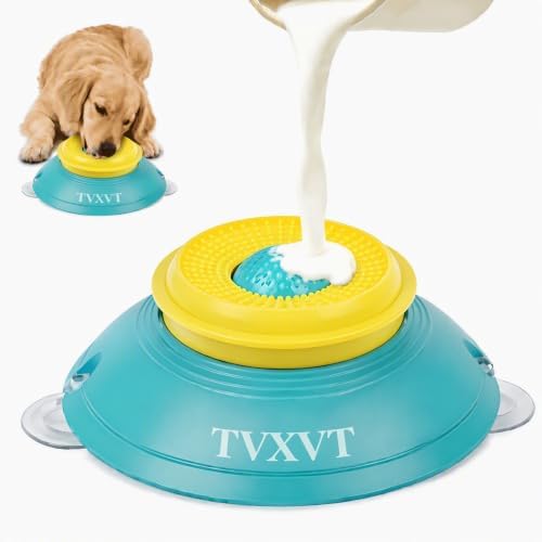 Rolling Lick Feeder Ball Bowl with Suction Cups Anti Slip Slow Feeder Interactive Puzzle Enrichment Toy for Dogs Cats Suitable for Wet Food Yogurt Bone Broth Nutrient Liquid (Green) by Unknown