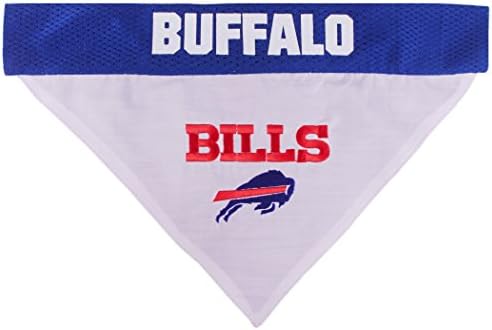 Pets First NFL Buffalo Bills Reversible Bandana Size XX-Large for Dogs & Cats. 2 Sided Sports Bandana, Premium Embroidery Team Logo, Many NFL Teams Available - Image 3