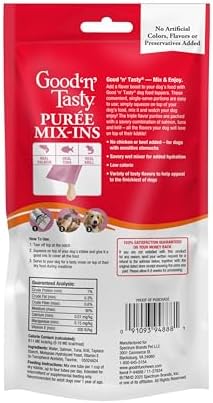 Good 'n' Tasty Puree Mix-Ins Dog Food Topper or Treat, 7 Count - Image 2
