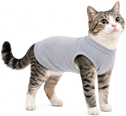 2018 Pet Clothes Dog Clothing Blank T-Shirt Tanks Top Vests for Small Middle Large Size Dogs 100% Cotton Dog Summer Vest Classic (XS, Gray) by lovelonglong
