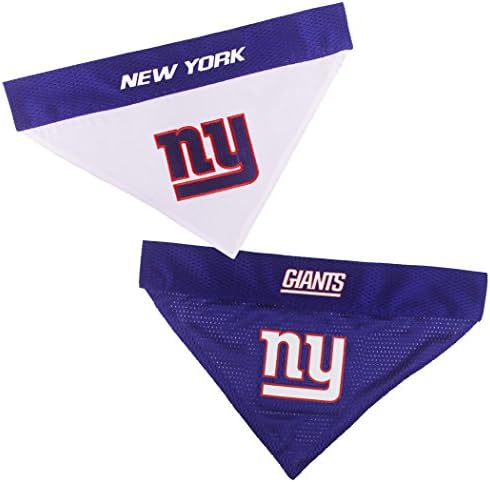 Pets First NFL New York Giants Reversible Bandana Size XX-Large for Dogs & Cats. 2 Sided Sports Bandana, Premium Embroidery Team Logo, Many NFL Teams Available by PETSFIRST