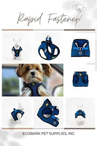 EcoBark Step in Dog Harness, No Pull, Bright Blue Sport, Size XL, Mesh - Image 5