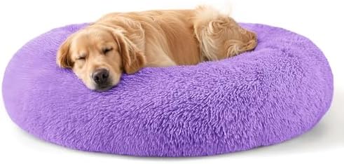 Dog Beds Large Sized Dog and Cats, 32in Pet Beds for Large Pet (Purple) by Hoewina