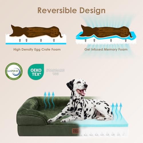 EHEYCIGA Orthopedic Dog Bed Medium Size Dog, Waterproof Washable Pet Beds - Image 3