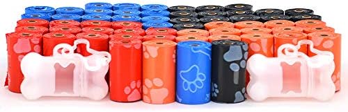Best Pet Supplies Poop Bags for Dogs - Assorted Colors, 900 Count by BestPetSuppliesLLC