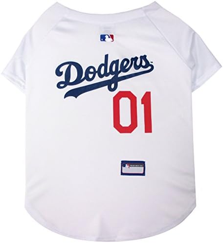 Official MLB Los Angeles Dodgers Pet Jersey for Dogs & Cats, Size Large - Stylish Baseball Jersey for Your Furry Fan- Show Off Team Spirit with The Perfect Fan Apparel Gear for Pet, Dog & Cat by PETSFIRST