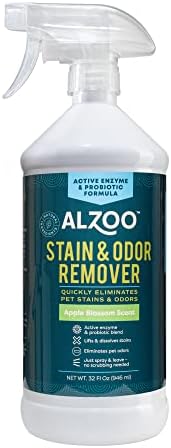ALZOO Pet Stain & Odor Remover, Apple Blossom, 32 oz by ALZOO