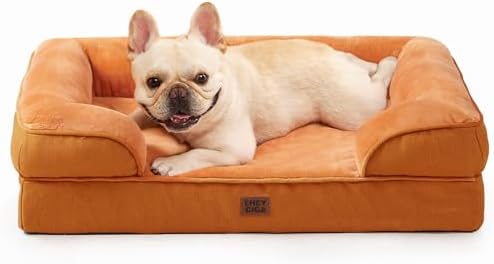 EHEYCIGA Orthopedic Dog Bed Medium Size Dog, Waterproof Washable Pet Beds by EHEYCIGA