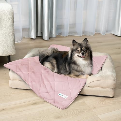 PetAmi Cooling Dog Blanket Small Lightweight Summer for Pet Cat 24x32, Pink - Image 2