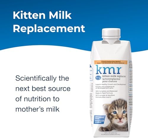 PetAg KMR Kitten Milk Replacer Liquid - 16 oz - Ready-to-Feed Formula with Vitamins for Newborn Kittens to 1 Year - Easy to Digest - Image 3