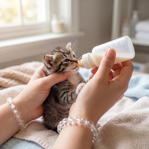 Pet Nursing Kit for Newborn Kittens & Puppies - Bottle Feeding Set with Silicone Nipples, Syringes, Medicine Feeder & Formula Dispenser - Milk Feeder for Baby Squirrels, Rabbits & Small Animals - Image 5