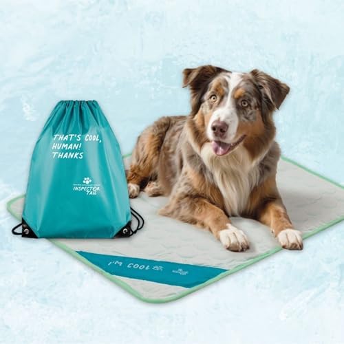 INSPECTOR TAIL Dog Cooling Mat, Indoor & Outdoor, Large Self Cooling Pad by InspectorTail