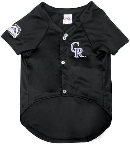 Official MLB Colorado Rockies Pet Jersey for Dogs & Cats, Size Large - Stylish Baseball Jersey for Your Furry Fan- Show Off Team Spirit with The Perfect Fan Apparel Gear for Pet, Dog & Cat - Image 2